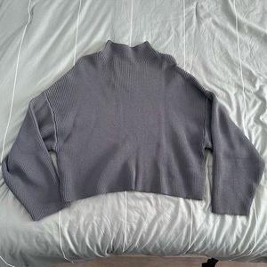 Zara Mockneck Cropped Sweater